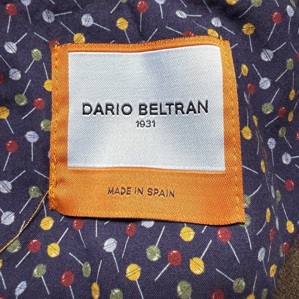 Dario Beltran Jumper Sweater XXL Henley Contrast Lollipop Print Made In Spain 2X - Picture 5 of 6